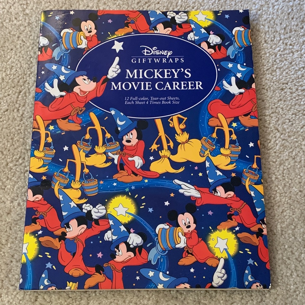 Disney Gift Wraps Mickey’s Movie Career: 10 Full Color Tear-Out Sheets